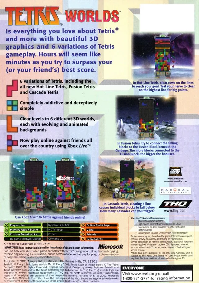 Tetris Worlds box back