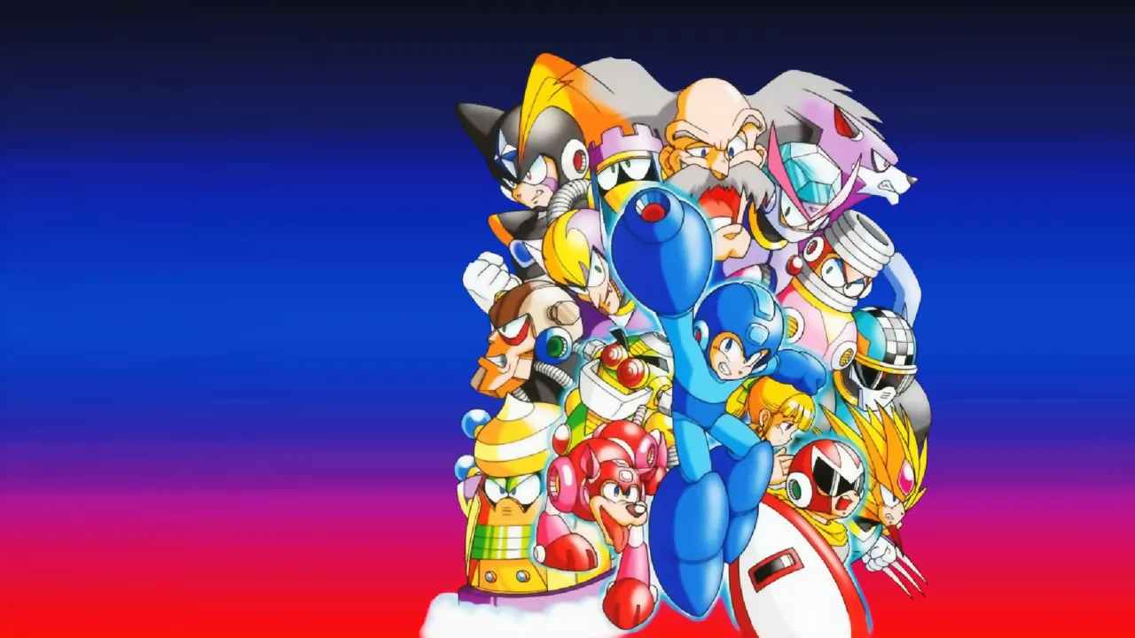 Backdrop artwork for Mega Man: Anniversary Collection