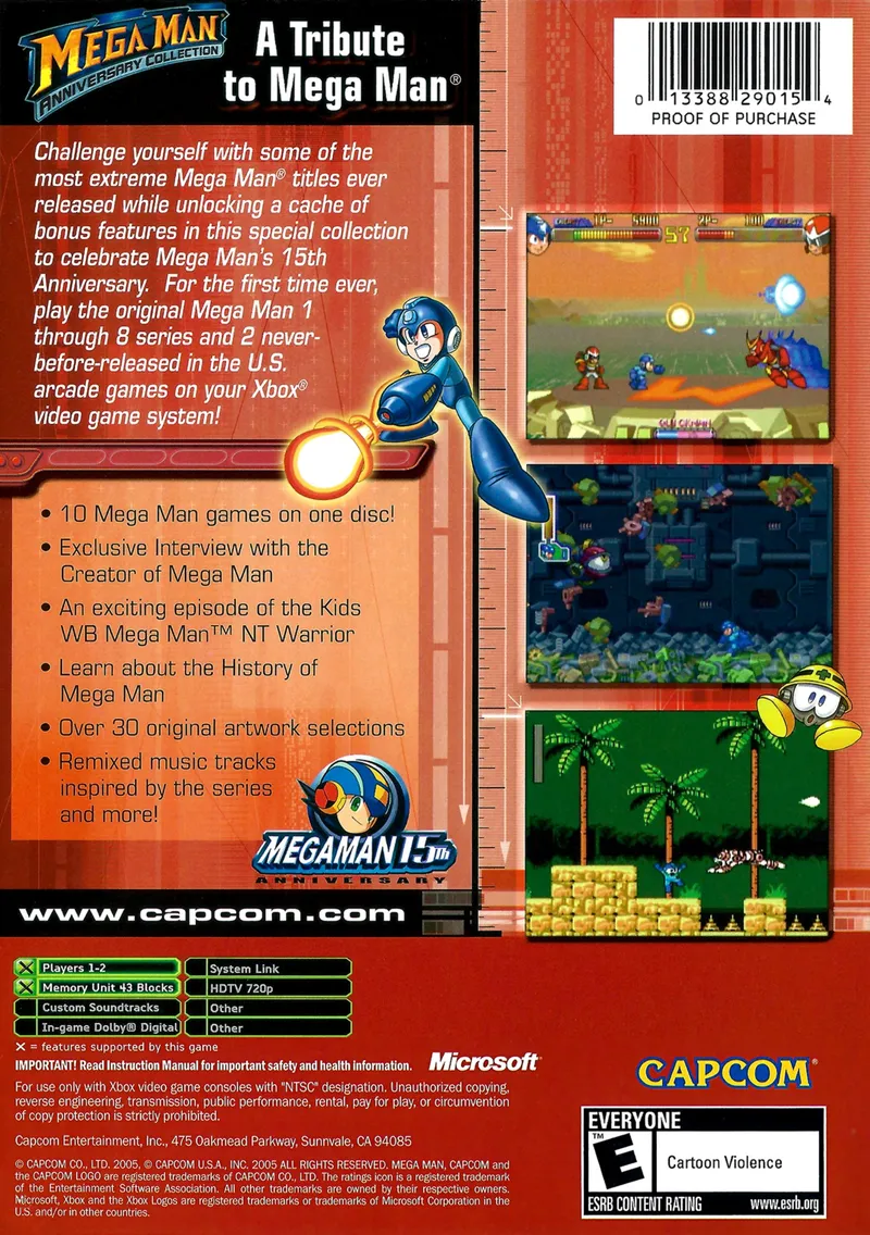 Mega Man: Anniversary Collection box back