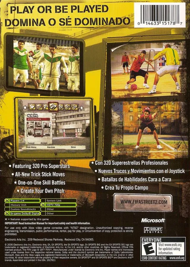 FIFA Street 2 box back