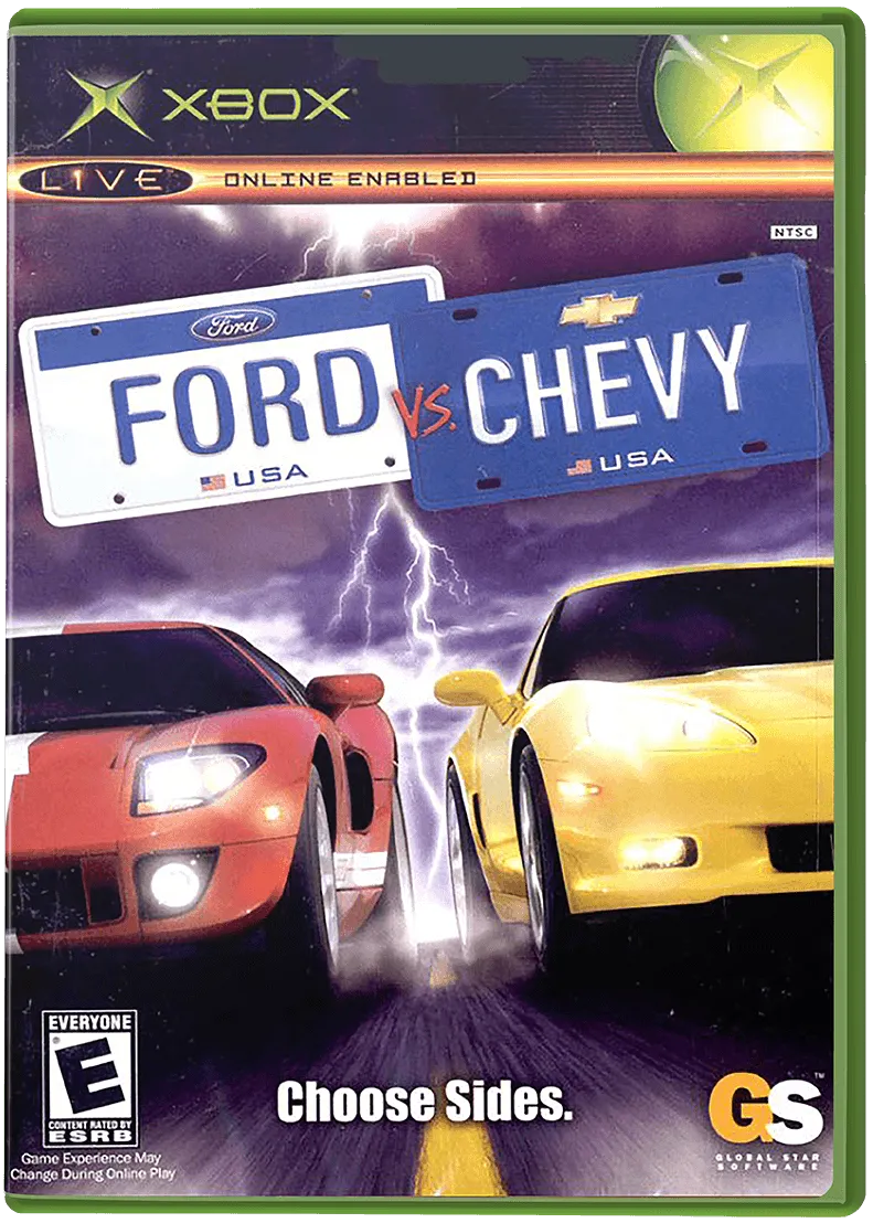 Ford vs. Chevy box art