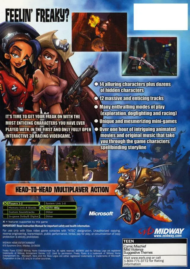 Freaky Flyers box back