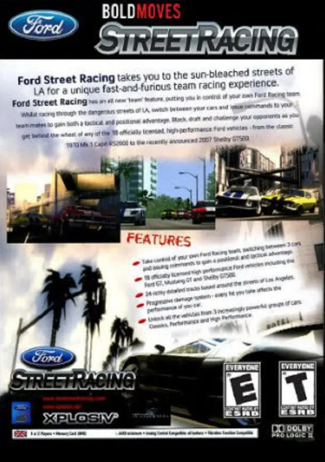 Ford Bold Moves Street Racing box back