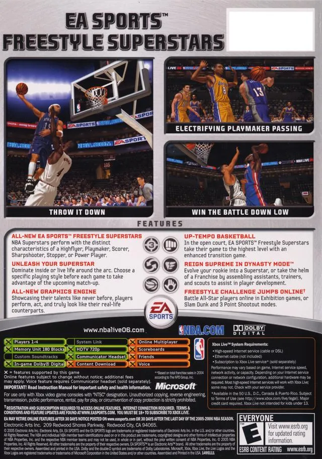 NBA Live 06 box back