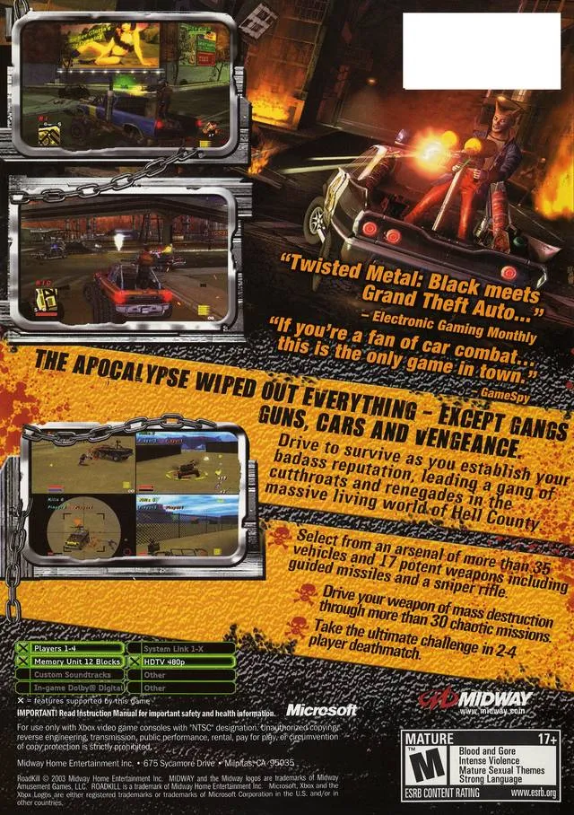 RoadKill box back