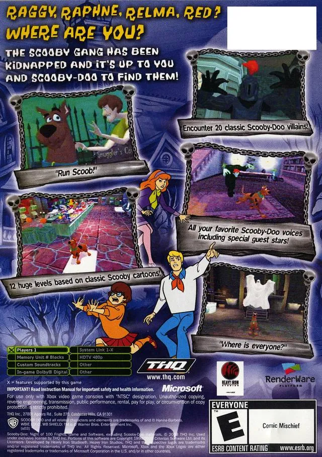 Scooby-Doo! Night of 100 Frights box back