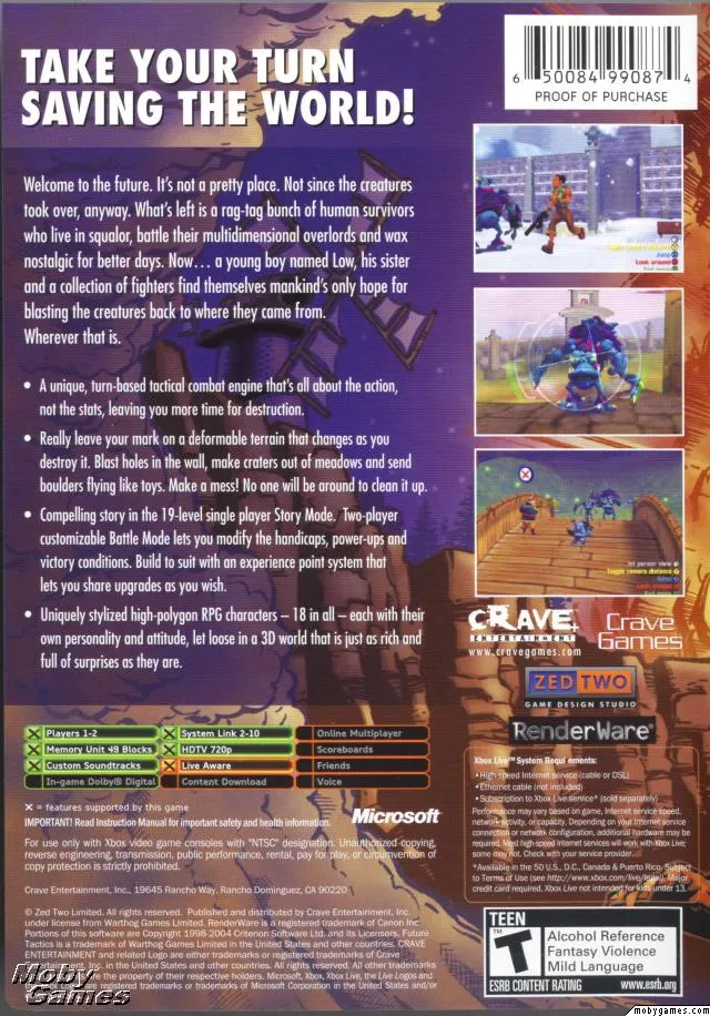 Future Tactics: The Uprising box back