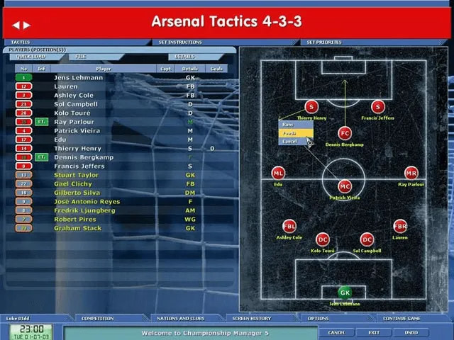 Backdrop artwork for Championship Manager 5