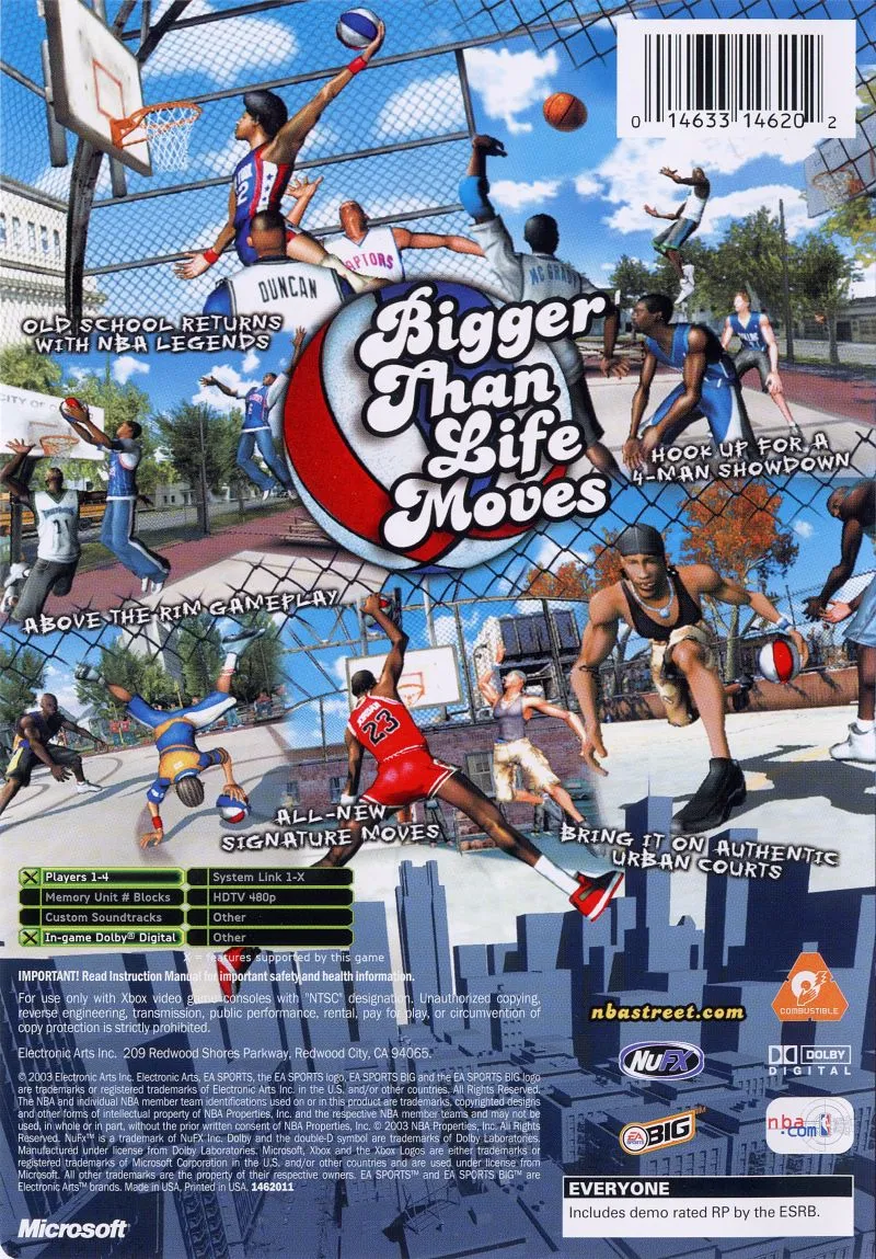 NBA Street Vol.2 box back