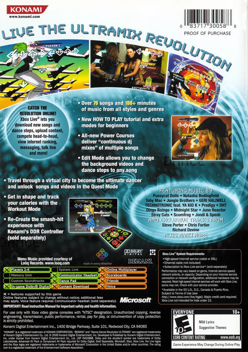 Dance Dance Revolution: Ultramix 4 box back