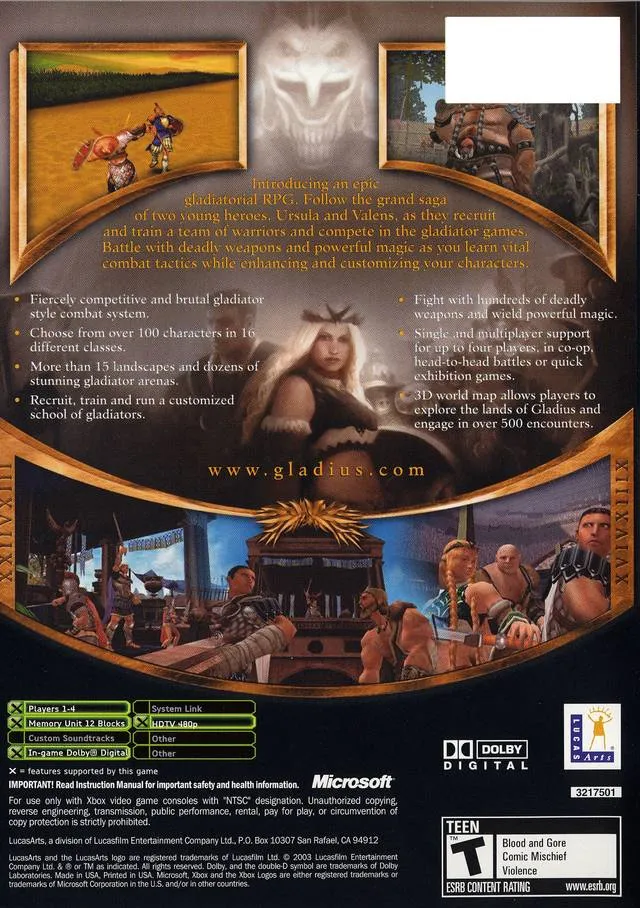 Gladius box back