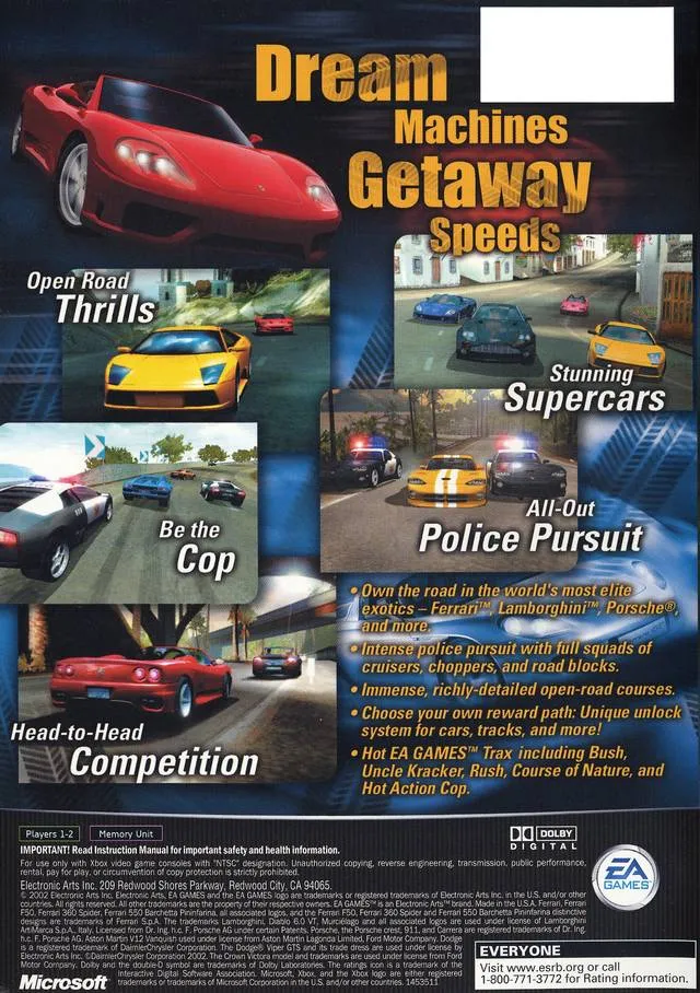 Need for Speed: Hot Pursuit 2 box back