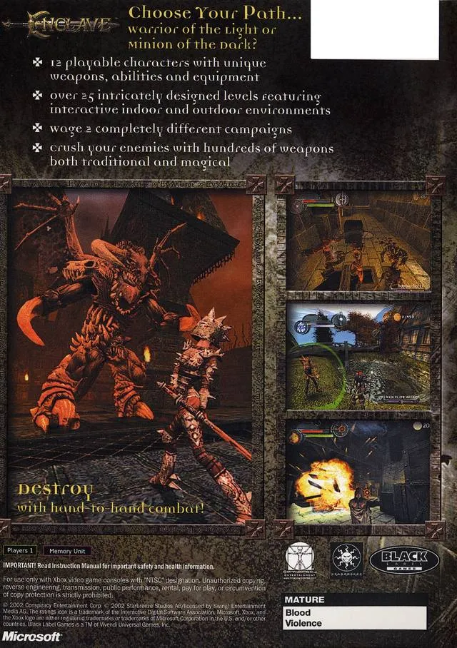 Enclave box back