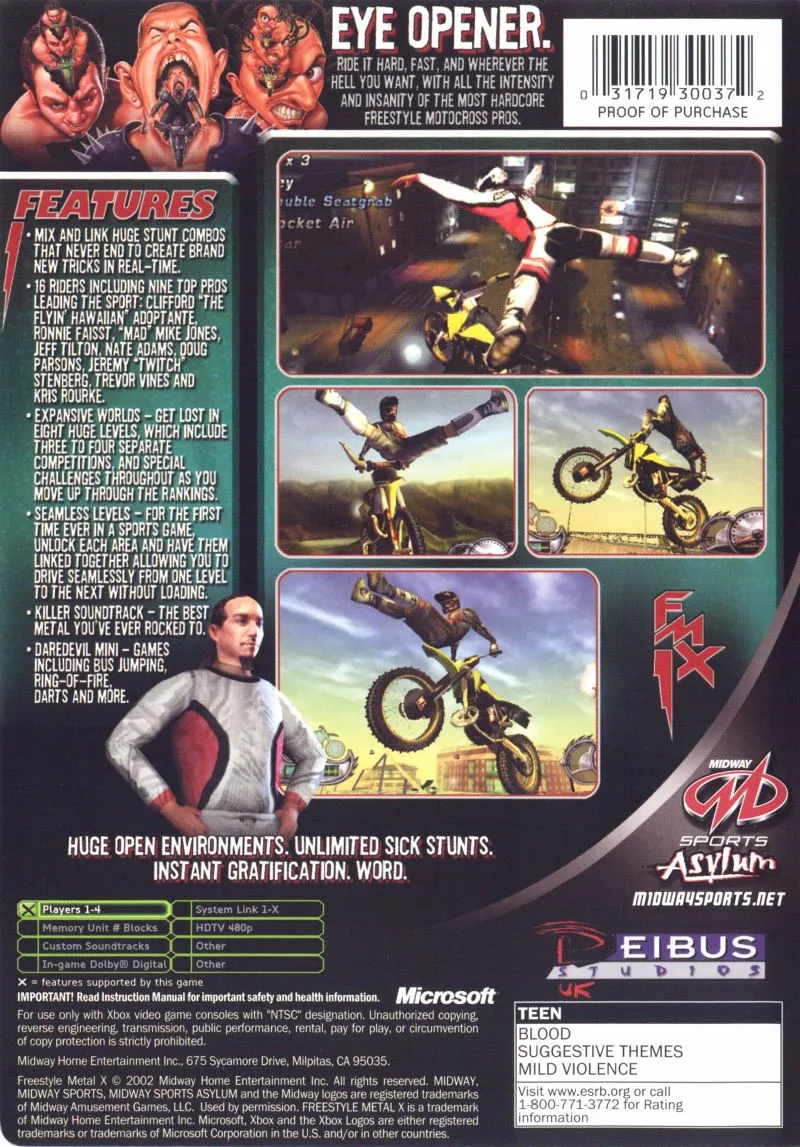 Freestyle Metal X box back