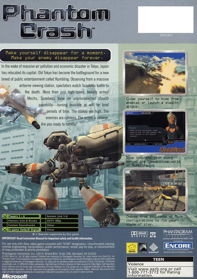 Phantom Crash box back