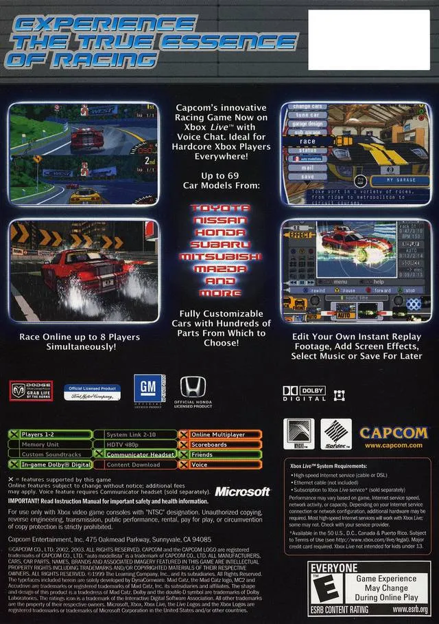 Auto Modellista box back