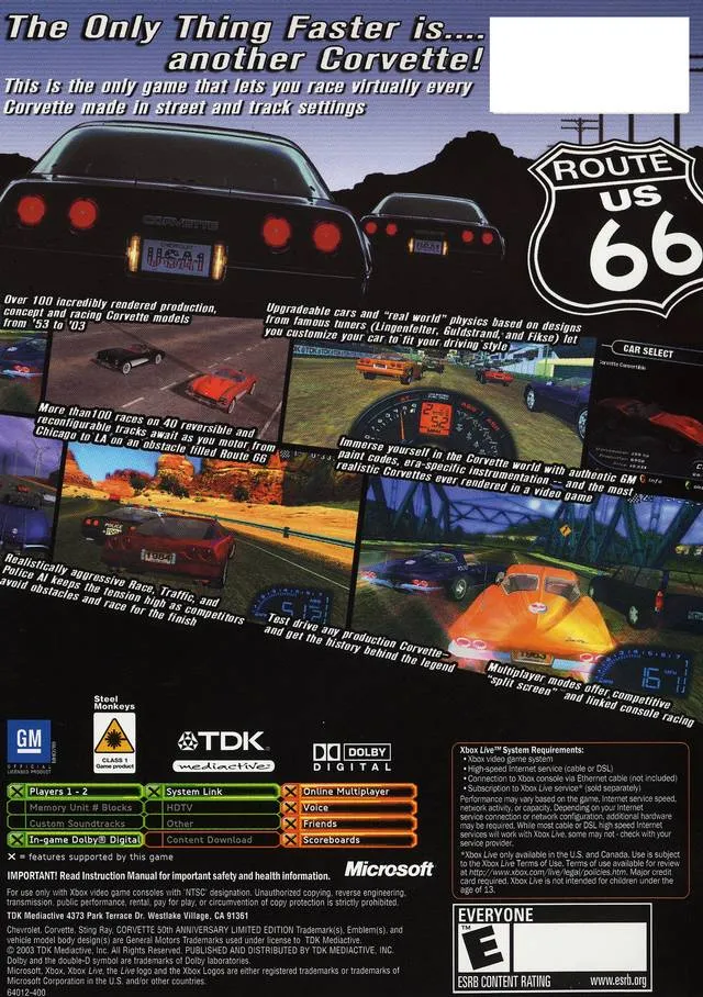 Corvette box back