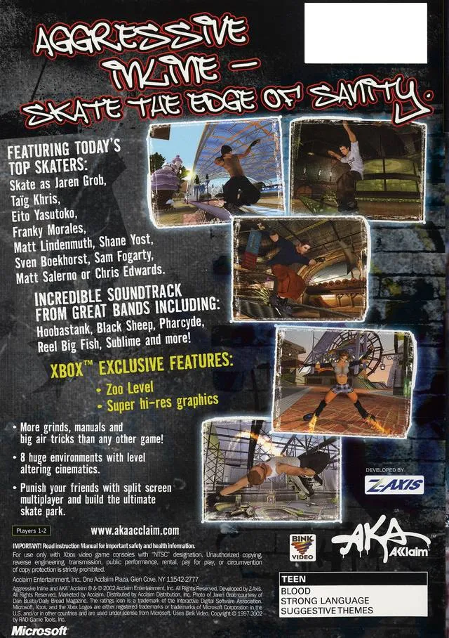 Aggressive Inline box back