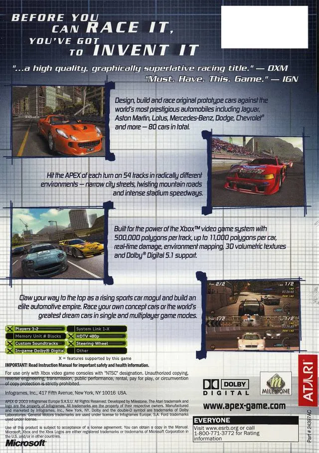 Apex box back