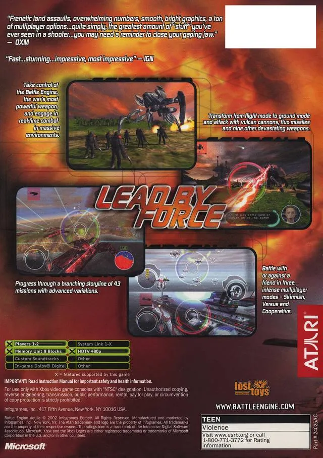 Battle Engine Aquila box back