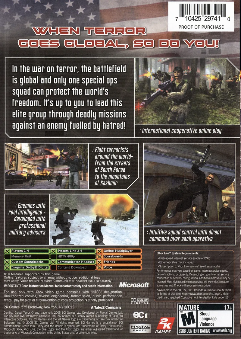 Conflict: Global Terror box back