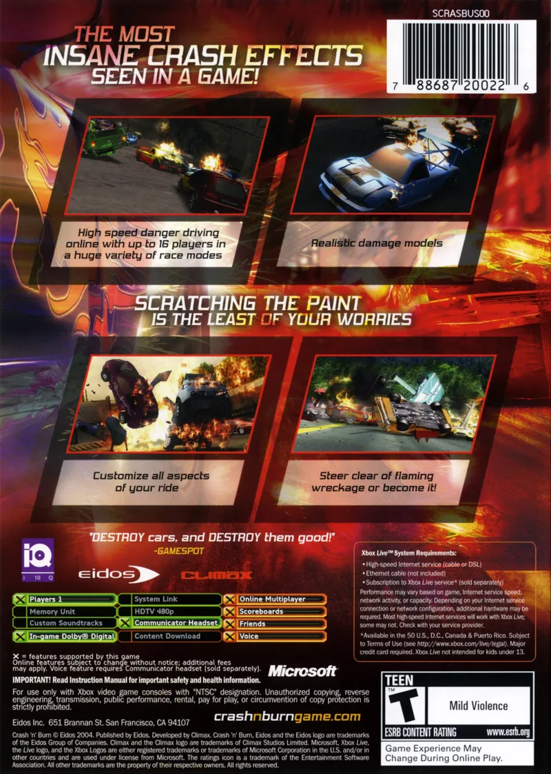 Crash 'n Burn box back
