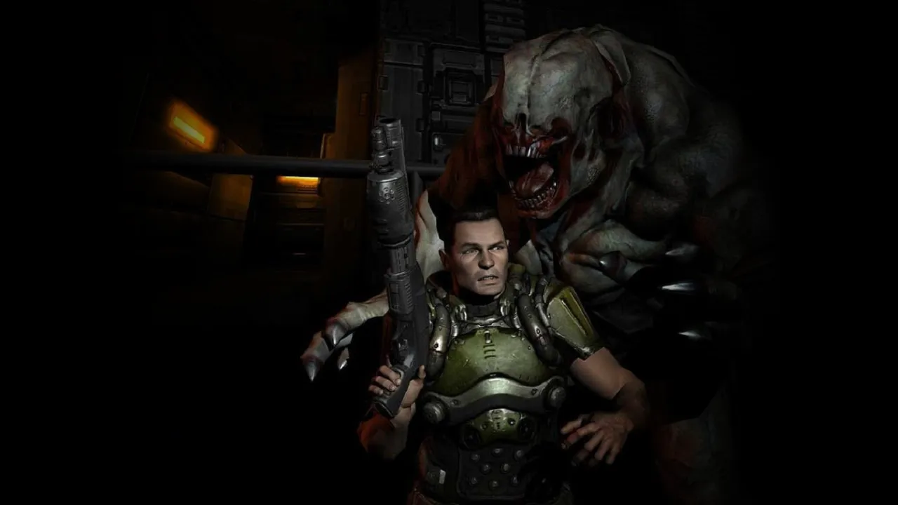 Backdrop artwork for DOOM 3