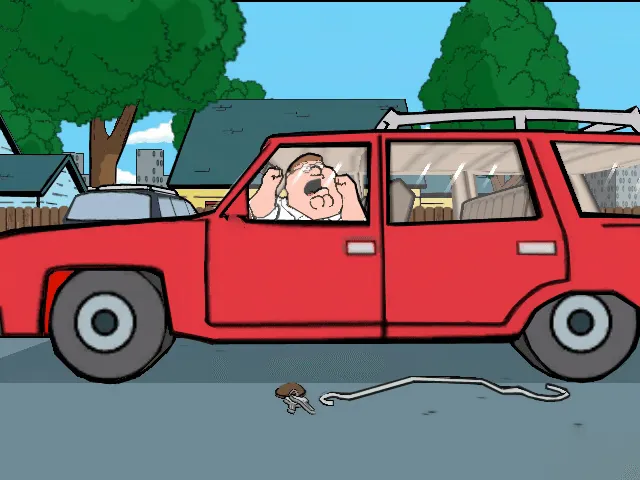 Backdrop artwork for Family Guy Video Game!