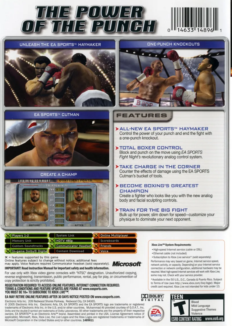 Fight Night Round 2 box back