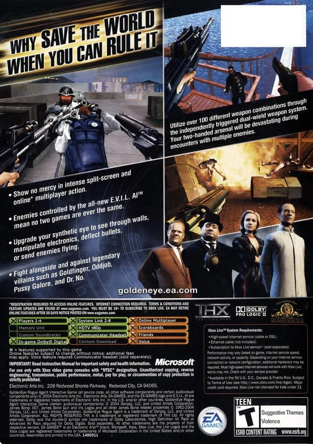 GoldenEye: Rogue Agent box back