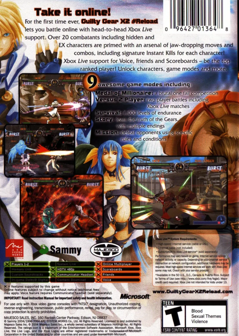 Guilty Gear X2 #Reload box back