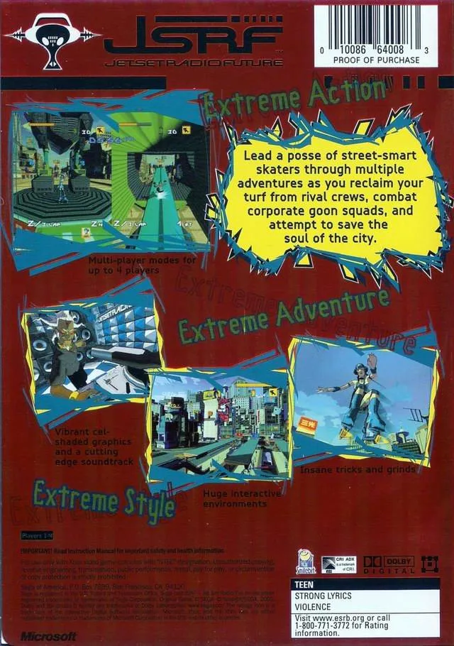 Jet Set Radio Future box back