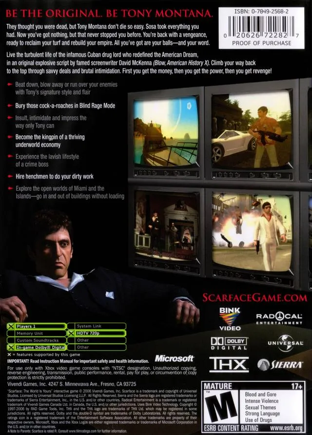 Scarface: The World Is Yours box back