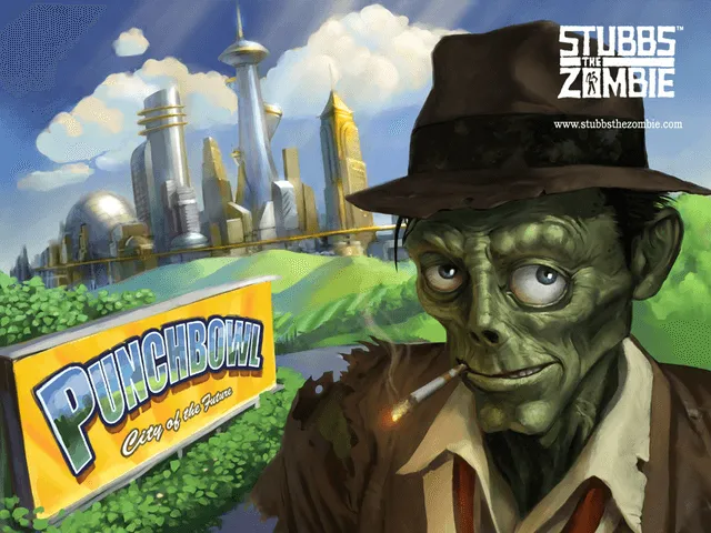 Stubbs the Zombie in Rebel Without a Pulse screenshot