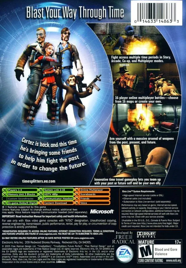 TimeSplitters: Future Perfect box back