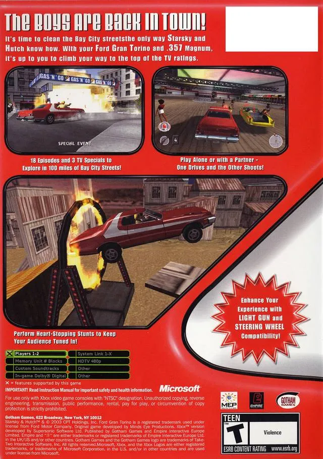Starsky & Hutch box back