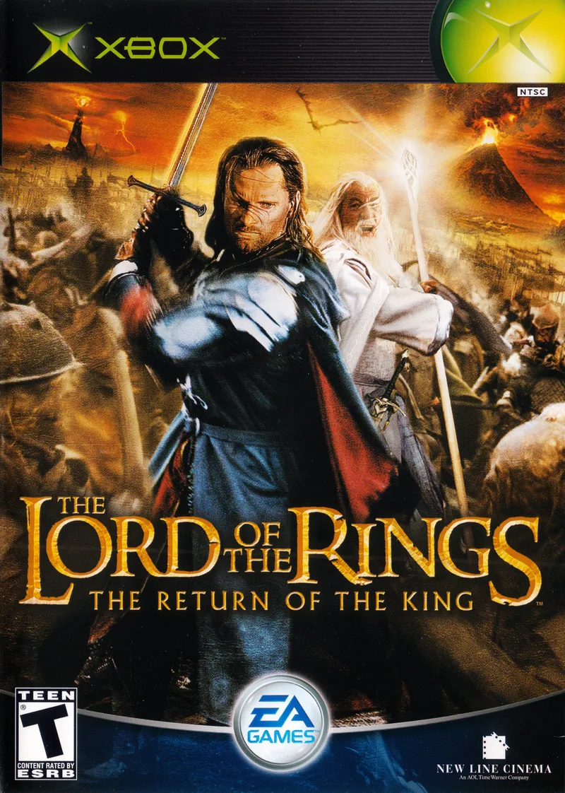 The Lord of the Rings: The Return of the King cover art for Microsoft Xbox