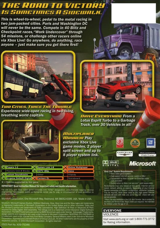 Midtown Madness 3 box back
