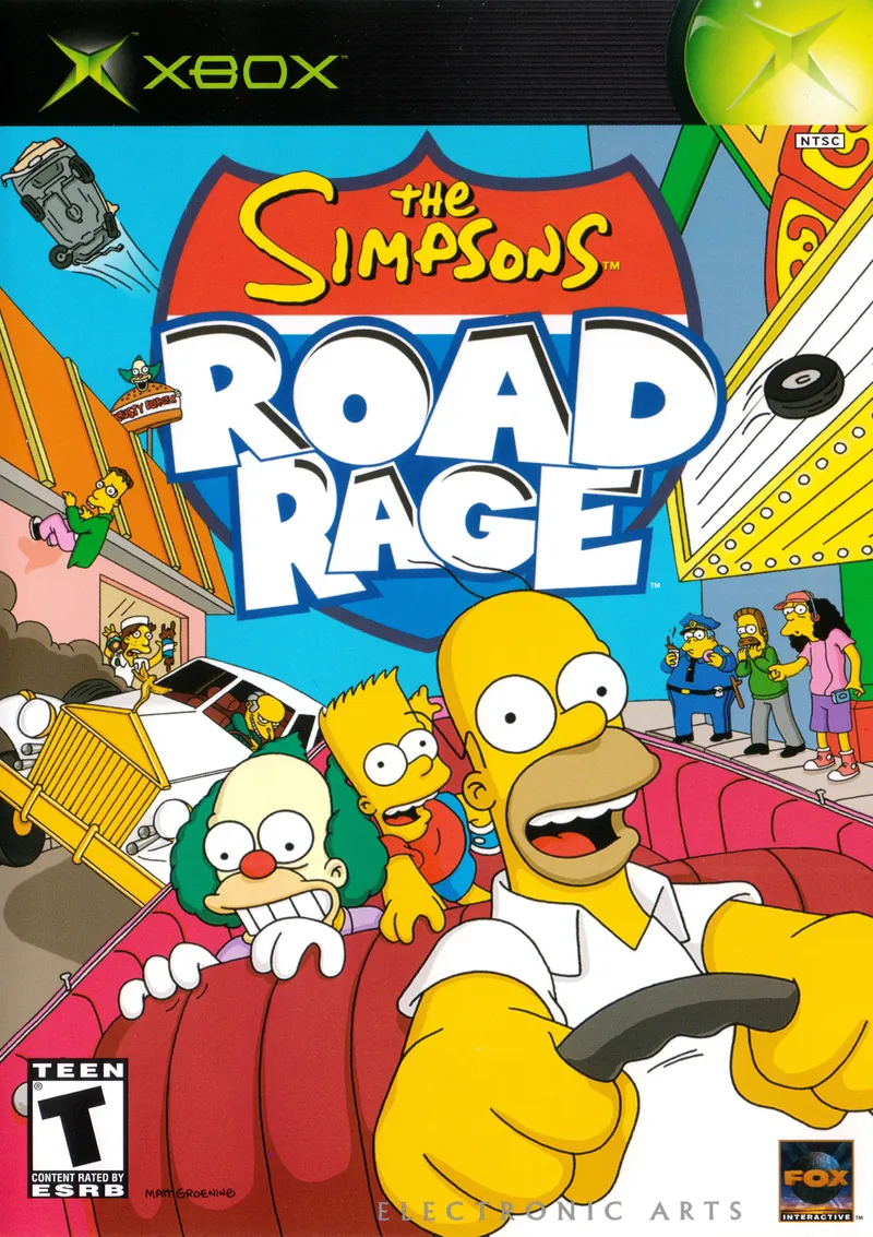The Simpsons: Road Rage box art