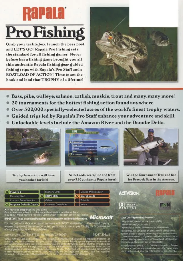 Rapala Pro Fishing box back