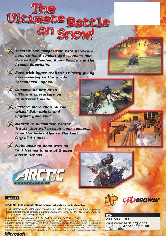 Arctic Thunder box back