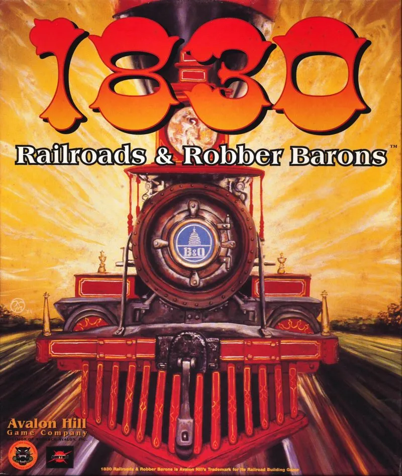 1830: Railroads and Robber Barons cover art for MS-DOS