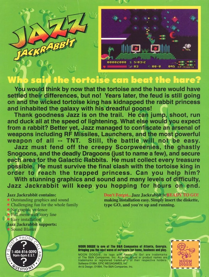 Jazz Jackrabbit box back