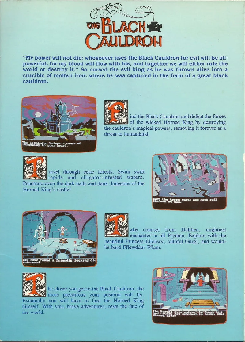Backdrop artwork for The Black Cauldron