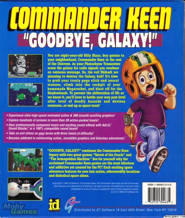 Commander Keen 5: The Armageddon Machine box back