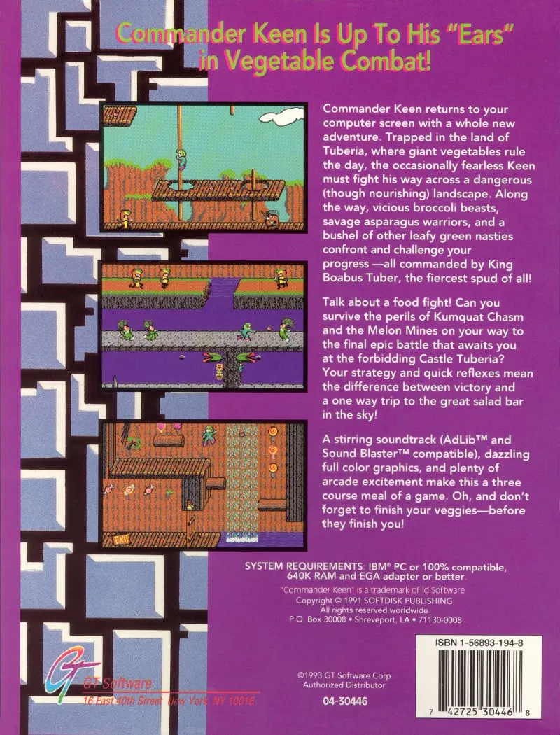 Commander Keen: Keen Dreams box back
