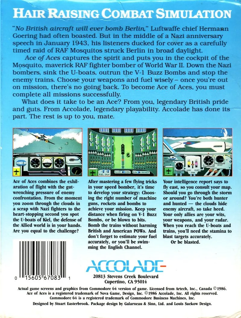 Ace of Aces box back