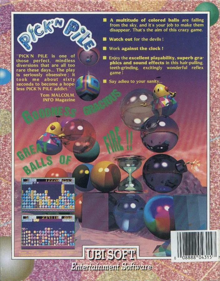 Pick 'n Pile box back