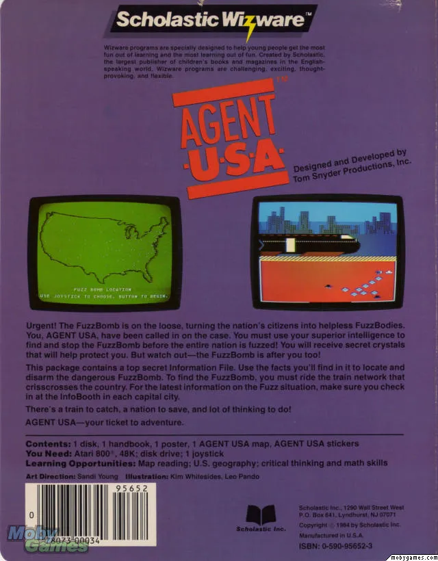 Agent USA box back