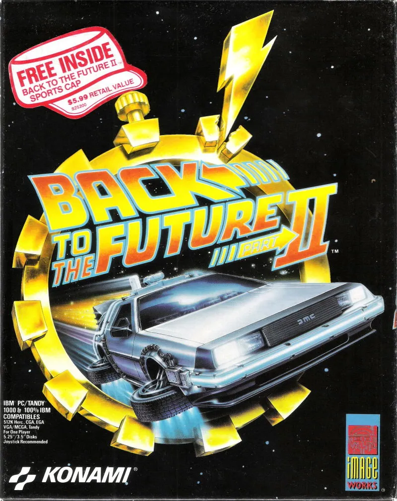 Back to the Future Part II cover art for MS-DOS